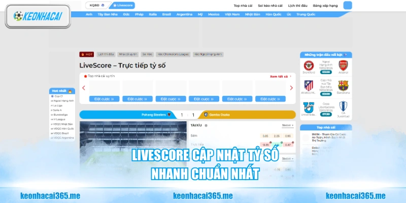 Kèo Nhà Cái | KeoNhaCai5 Chuyên Trang Soi Kèo Thể Thao Hot Nhất 165 Livescore cập nhật tỷ số nhanh chuẩn nhất
